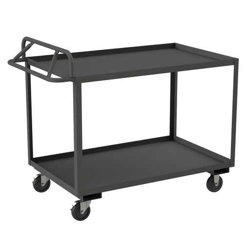 Stock Cart, 2 Shelves, Ergonomic Handle