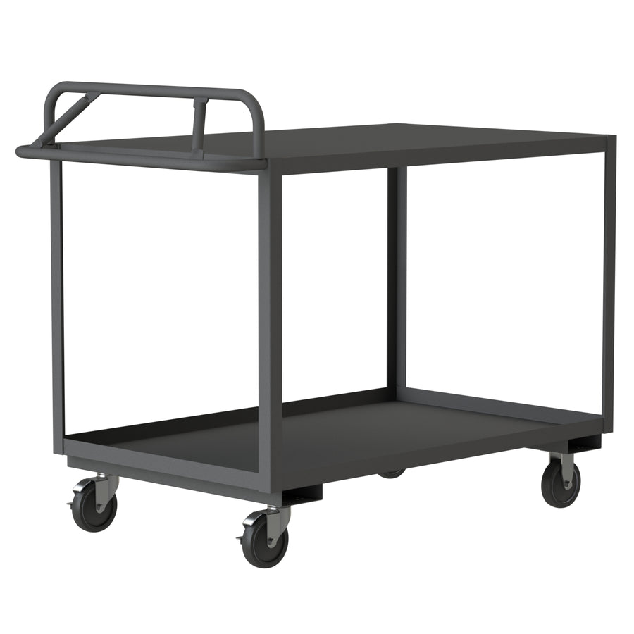 Stock Cart, 2 Shelves, Ergonomic Handle