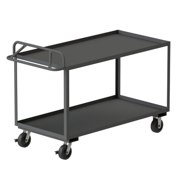 Stock Cart, 2 Shelves, Ergonomic Handle