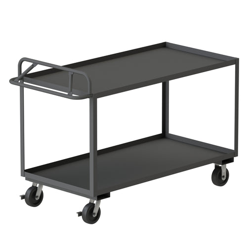 Stock Cart, 2 Shelves, Ergonomic Handle
