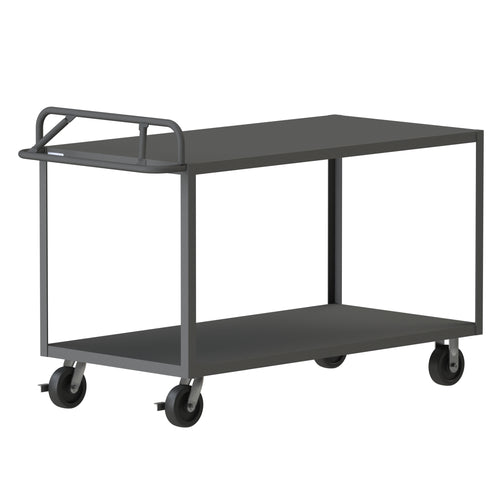 Stock Cart, 2 Shelves, Ergonomic Handle