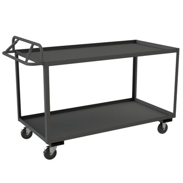 Stock Cart, 2 Shelves, Ergonomic Handle