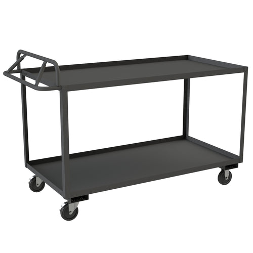 Stock Cart, 2 Shelves, Ergonomic Handle