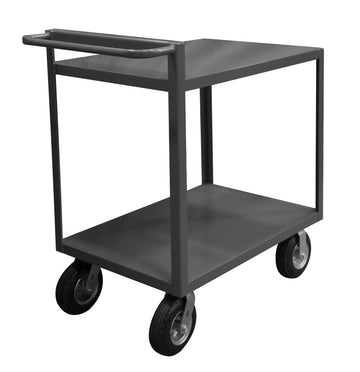 Stock Cart, 2 Shelves, Raised Handle