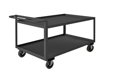Stock Cart, 2 Shelves, Raised Handle
