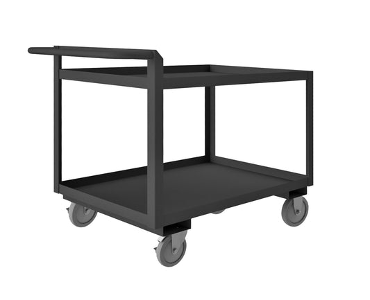 Stock Cart, 2 Shelves, Raised Handle