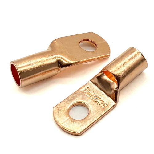 Copper Lug Terminal 4AWG, M6 (1/4") Hole, SC25-6