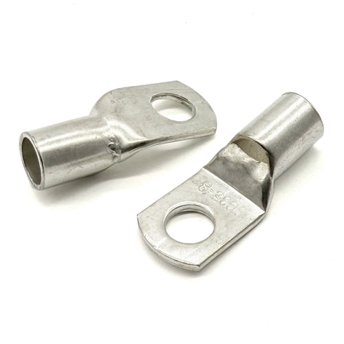 Copper Tin Lug Terminal 2AWG, M8 (3/8") Hole, SC35-8