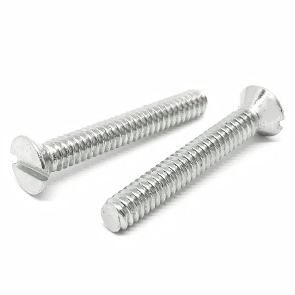 #8-32x3/8" Stainless Steel Slotted Flat Head Machine Screws Steel