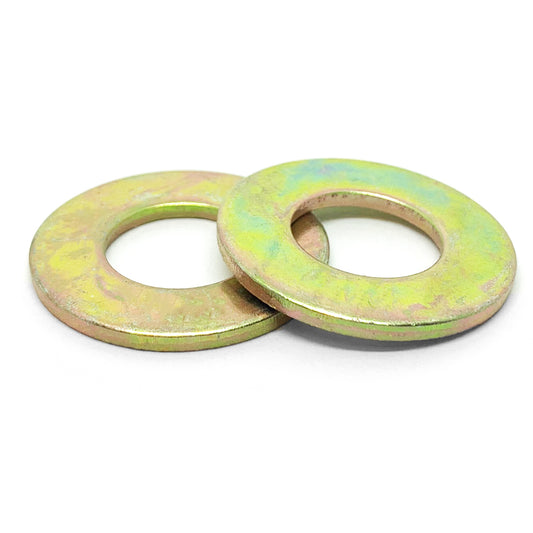 M8 Class 10 Hardened Flat Washers Zinc Yellow