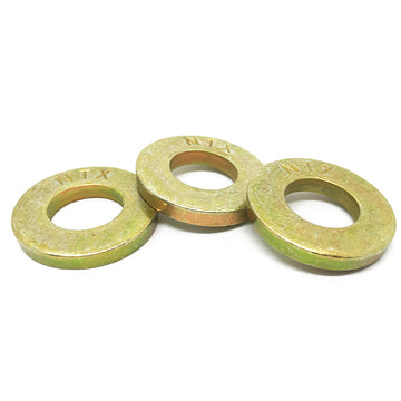 7/8" SAE Grade 8 Extra Thick Flat Washers Zinc Yellow