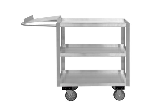 Stainless Order Picking Cart, 3 Shelves