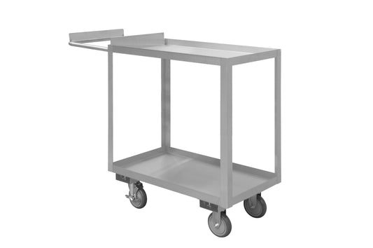 Stainless Order Picking Cart, 2 Shelves