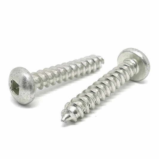 #10x1" Stainless Steel Square Pan Head Type A Self Tapping Screws