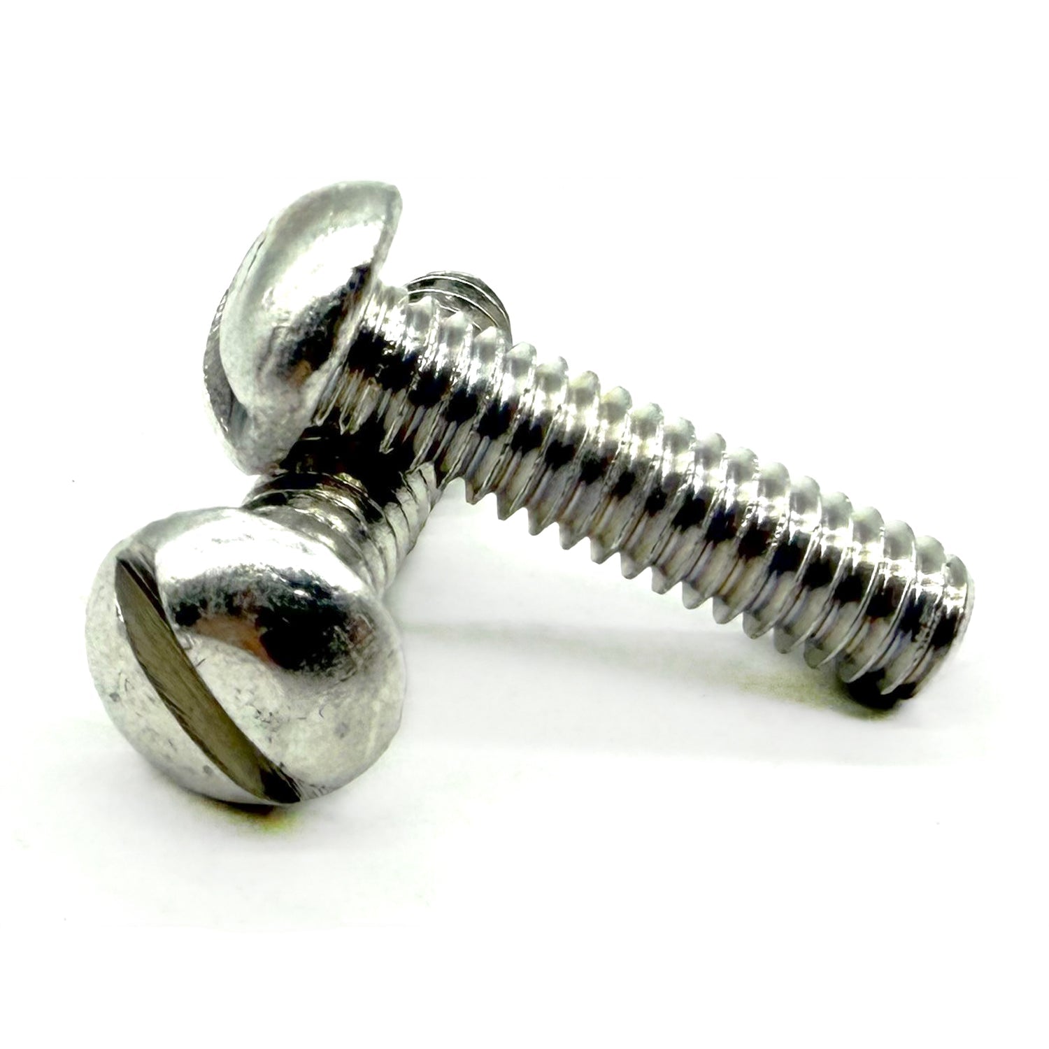 #10-32x1/2" Aluminum Slotted Round Head Machine Screw
