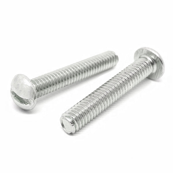 1/4-20x1/2" Stainless Steel Slotted Round Head Machine Screws Steel