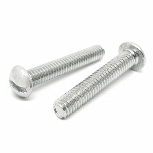 #8-32x1/2" Stainless Steel Slotted Round Head Machine Screws Steel