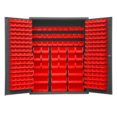 Cabinet, 227 Red Bins, No Legs