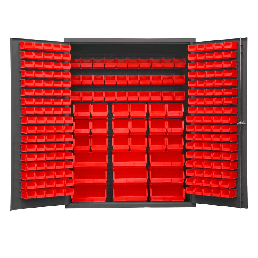 Cabinet, 227 Red Bins, No Legs