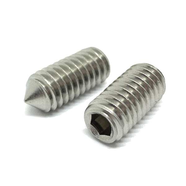 3/8-16x3/8" Stainless Steel Cone Point Allen Socket Set Screw