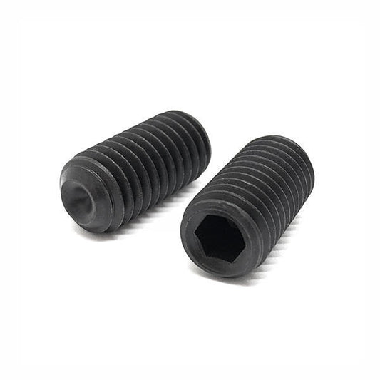 M8-1.25x30 Class 45H Cup Point Allen Socket Set Screws Black Oxide