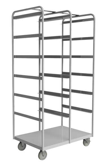 Stainless Steel Tub Rack Cart, 12 Bins
