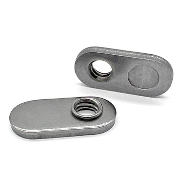 1/4"-20 Single Tab Spot Weld Nuts w/ Target