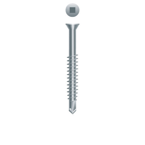 #6 Strong-Point Trim Head 6-20 x 2-1/4, SQ-Zinc