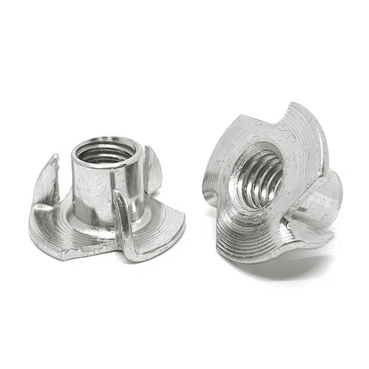 #10-24x5/16" 18-8 Stainless Steel 3 Prong T Nuts