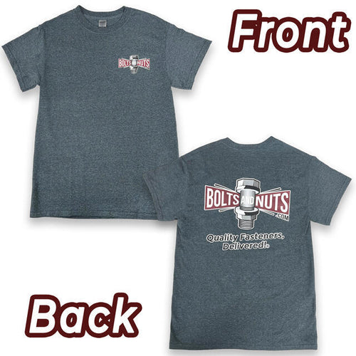 Dark Heather BoltsandNuts.com Logo T-Shirt