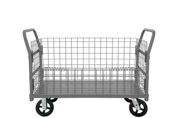 Wire Cart, Removable Handles, Drop Gate