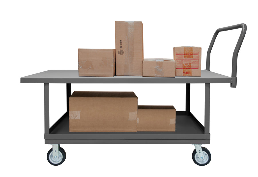 Platform Truck, 2 Shelves, 30 x 60