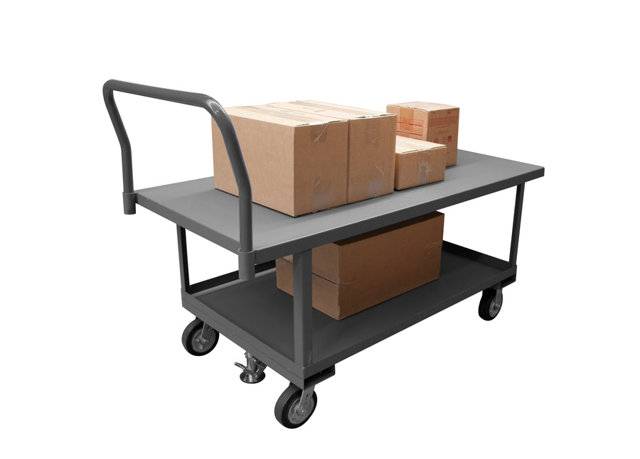 Platform Truck, 2 Shelves, 24 x 48