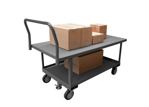 Platform Truck, 2 Shelves, 30 x 60