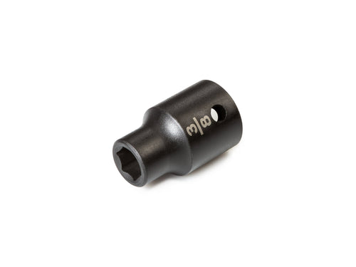 1/2 Inch Drive x 3/8 Inch Shallow 6-Point Impact Socket
