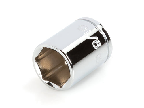 1/4 Inch Drive x 9/16 Inch Shallow 6-Point Socket