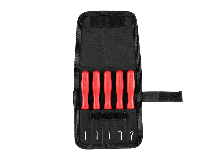 Pointed Pick and Hook Set with Roll (5-Piece)