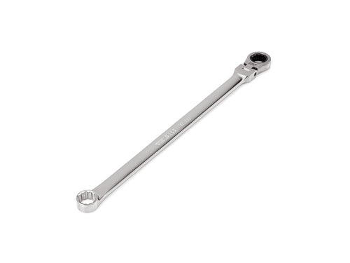 15 mm Long Fixed/Flex Head 12-Point Ratcheting Box End Wrench