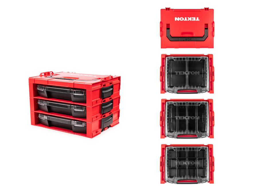 3-Drawer Stack with Parts Trays