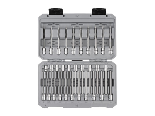 1/4 Inch Drive Long Hex and Torx Bit Socket Set with Case, 31-Piece (5/64 - 5/16 in., 2 - 8 mm, T6 - T30)