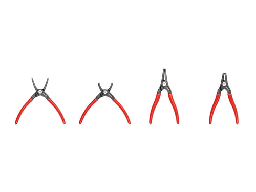5 Inch Internal and External Retaining Ring Pliers Set, 4-Piece (0.047 in. Tips)