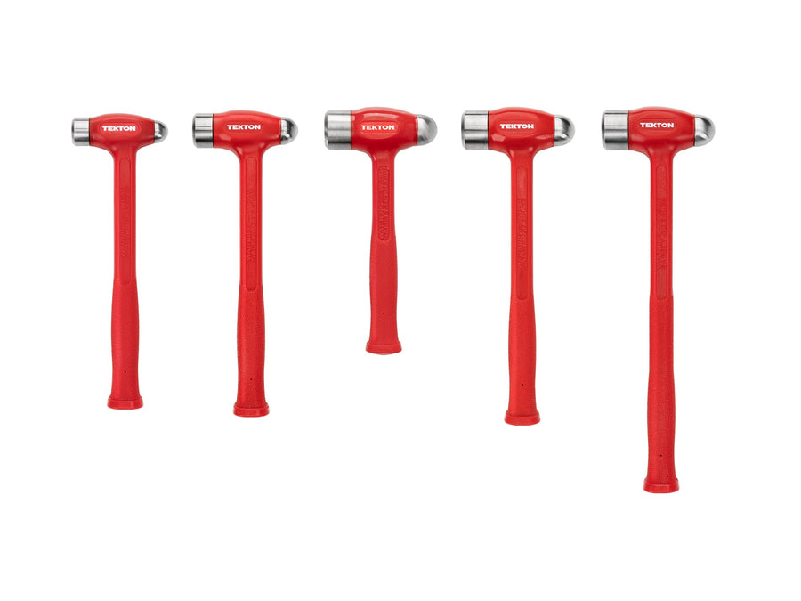 Ball Peen Dead Blow Hammer Set, 5-Piece (26, 36, 43, 47, 50 oz.)