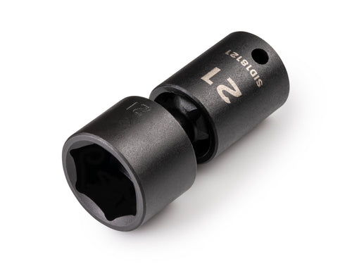 3/8 Inch Drive x 21 mm Shallow 6-Point Universal Joint Impact Socket