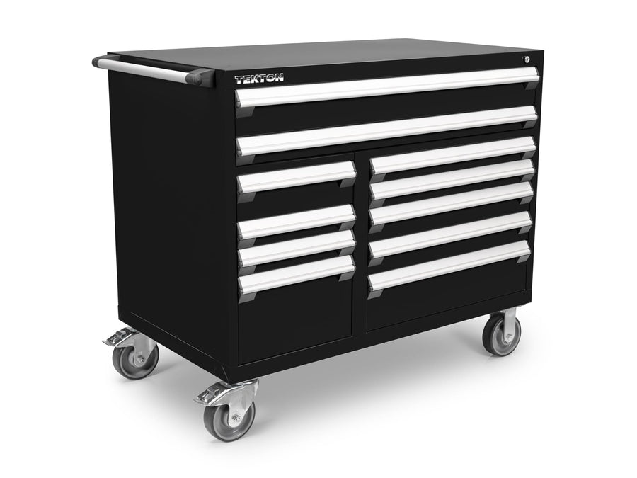 11-Drawer 40/60 Split Bank Tool Cabinet, Black (48 W x 27 D x 41.5 H in.)
