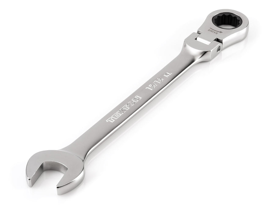 15/16 Inch Flex Head 12-Point Ratcheting Combination Wrench