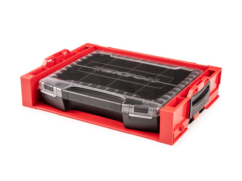 Lidded Drawer (i-BOXX) with 8-Cavity Parts Tray and Stacking Drawer Rack