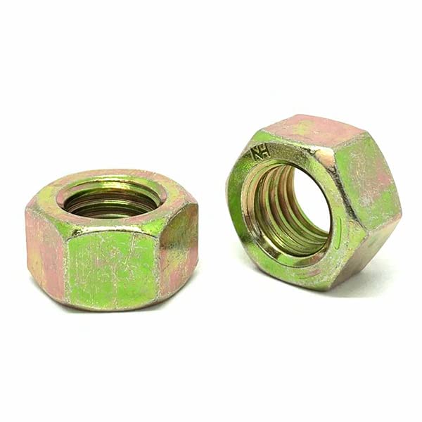 7/16"-20 Grade 8 Finished Hex Nuts Zinc Yellow (USA Made)
