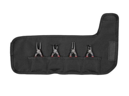 5 Inch Internal and External Retaining Ring Pliers Set with Roll, 4-Piece (0.047 in. Tips)