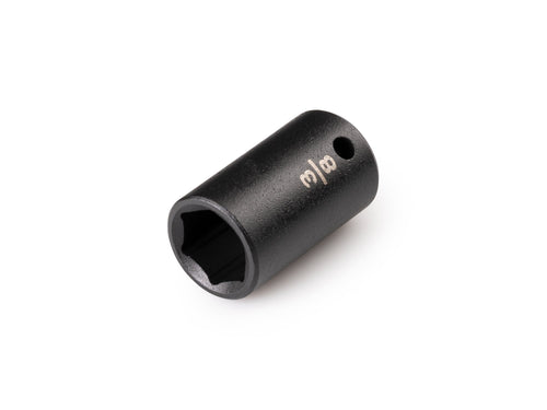 1/4 Inch Drive x 3/8 Inch Shallow 6-Point Impact Socket