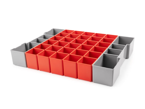 Organizer Bin Set for Shallow Stacking Tool Box, L-BOXX 1 (32-Piece)